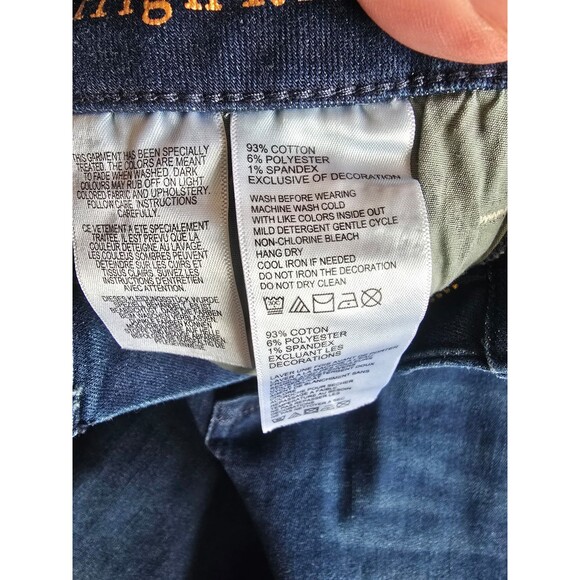 Tommy Bahama high Rise ankle dark denim with sparkles women's size 10 - Picture 10 of 10